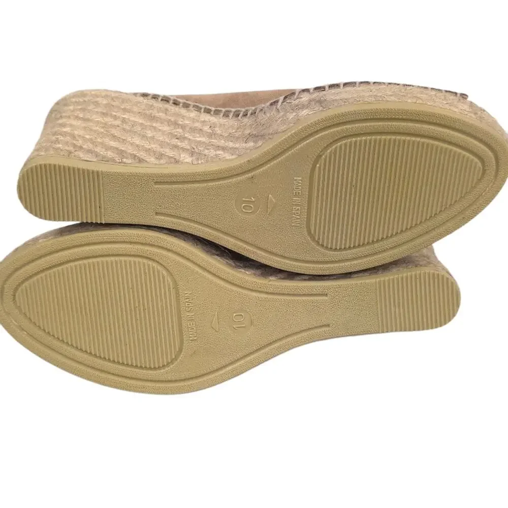Andre Assous Cici Espadrille Wedge Sandal Dark Beige
